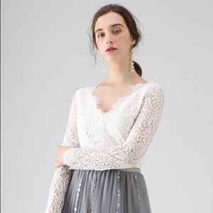 Lace V Neck Blouse